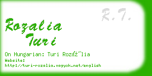 rozalia turi business card